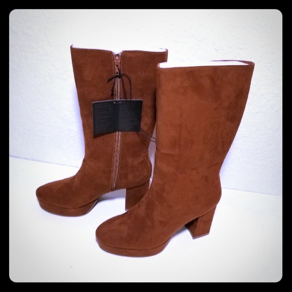 Forever 21 Shoes - f21 tan fauxSuede boots (9)